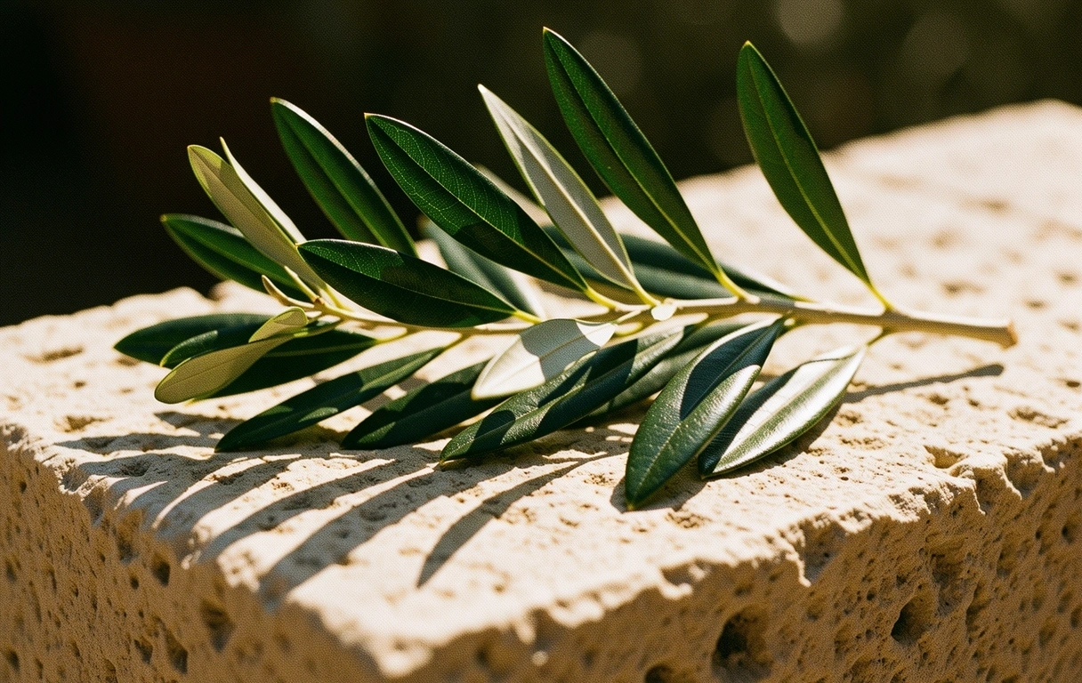 Olive leaves texture